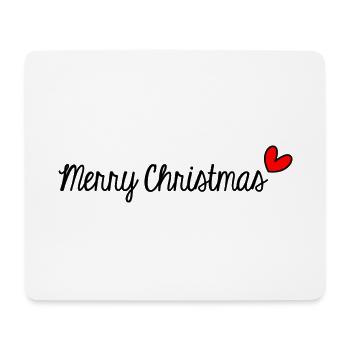 CHRISTMAS. MERRY CHRISTMAS. MERRY CHRISTMAS. SANTA CLAUS - Mouse Pad (horizontal) - white - Front