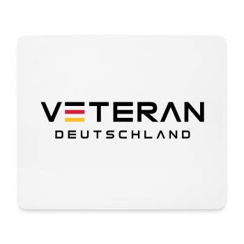 Veteran Deutschland Logo - Mousepad (Querformat) - Weiß - Vorne