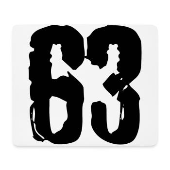 63 number jersey - Mouse Pad (horizontal) - white - Front