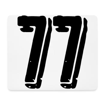 77 Number jersey - Mouse Pad (horizontal) - white - Front