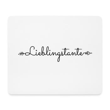 Lieblingstante Tante Nichte Neffe Spruch Geschenk - Mousepad (Querformat) - Weiß - Vorne