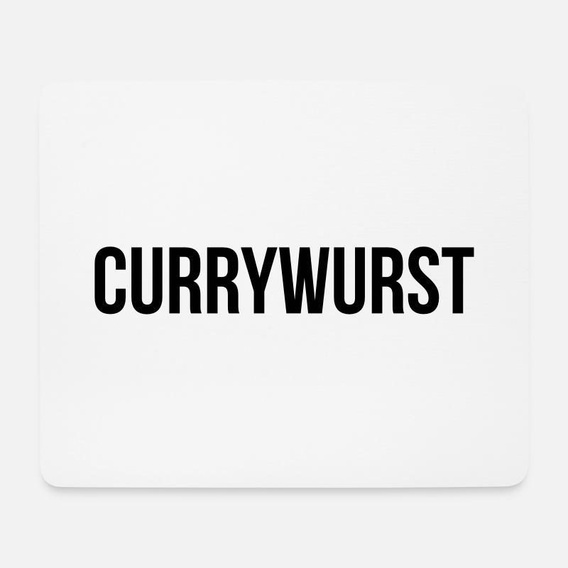 Currywurst - Mousepad (Querformat) - Weiß