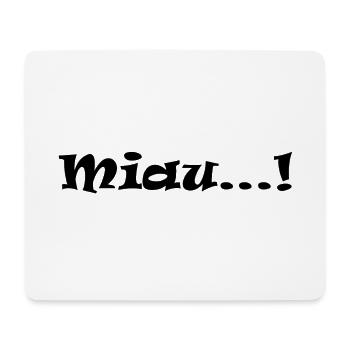 miau Katzen Haustier Mieze - Mousepad (Querformat) - Weiß - Vorne