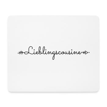 Cousin préféré cousin préféré dire cadeau - Tapis de souris (format paysage) - blanc - Devant