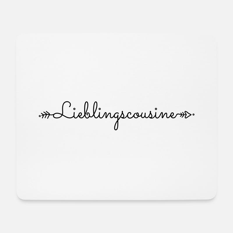 Lieblingscousine Cousine Lieblings Spruch Geschenk - Mousepad (Querformat) - Weiß