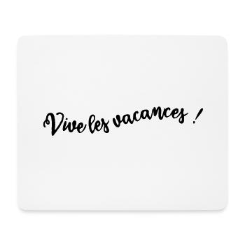 MAÎTRESSE. MAITRE. MERCI. MERCI MAÎTRESSE - Tapis de souris (format paysage) - blanc - Devant