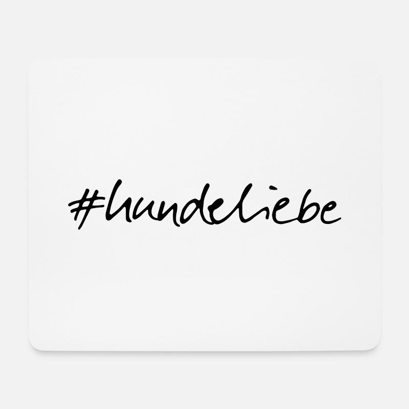 hundeliebe - Tapis de souris (format paysage) - blanc