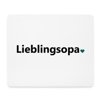 Lieblingsopa bester Opa der Welt Spruch Geschenk - Mousepad (Querformat) - Weiß - Vorne