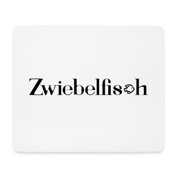 Zwiebelfisch – Typografie Buchstabe Schrift - Mousepad (Querformat) - Weiß - Vorne