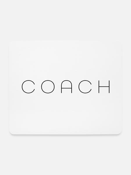 coach - Mousepad (Querformat) - Weiß