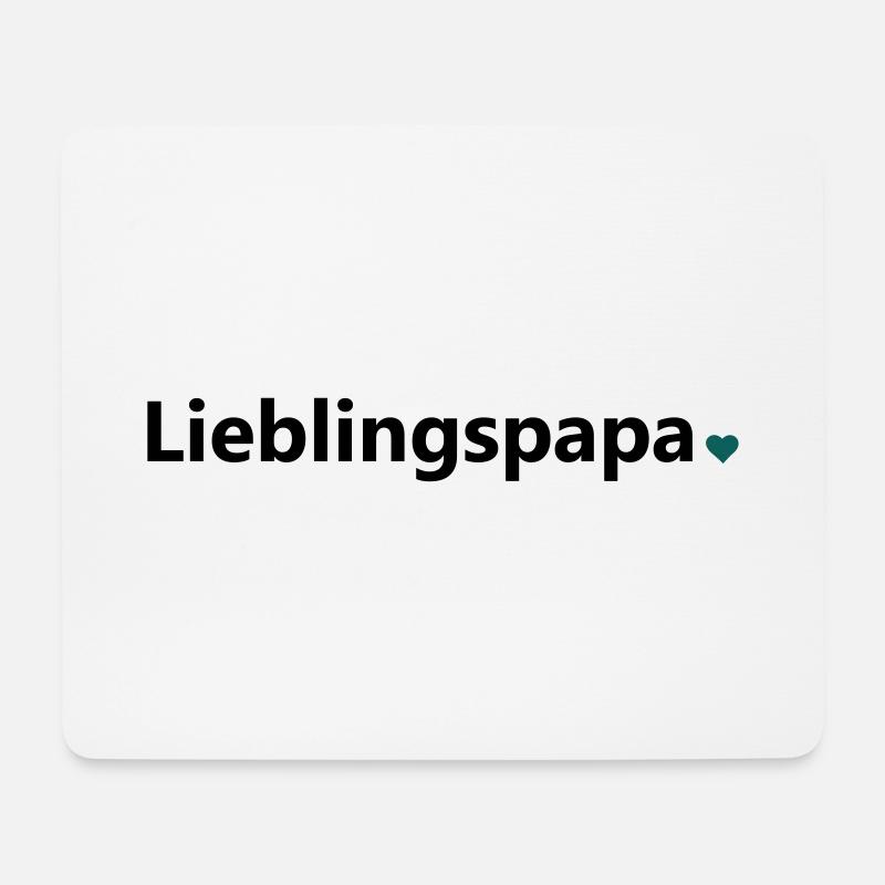 Lieblingspapa Papi Papa Vater Spruch Geschenk - Mousepad (Querformat) - Weiß