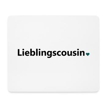Lieblingscousin bester Cousin Welt Spruch Geschenk - Mousepad (Querformat) - Weiß - Vorne