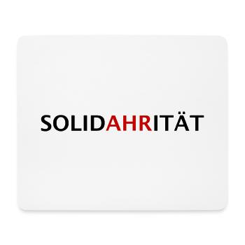 SolidAHRität | Ahrtal Hochwasser Eimerkette Hilfe - Mousepad (Querformat) - Weiß - Vorne