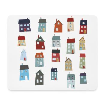 Houses - Mouse Pad (horizontal) - white - Front