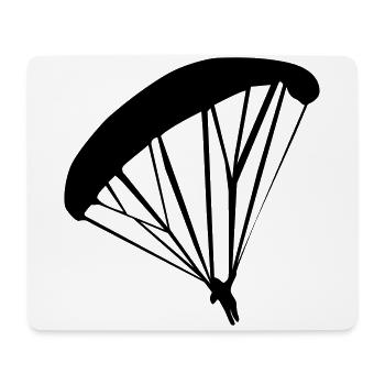 Gleitschirmfliegen Gleitschirm Silhouette - Mousepad (Querformat) - Weiß - Vorne
