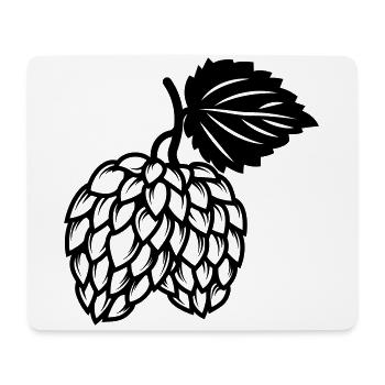 brasserie icône houblon - Tapis de souris (format paysage) - blanc - Devant