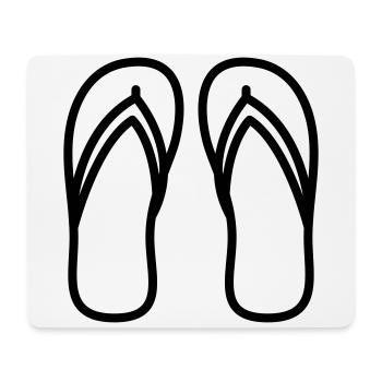 Flip-flops icon - Mouse Pad (horizontal) - white - Front