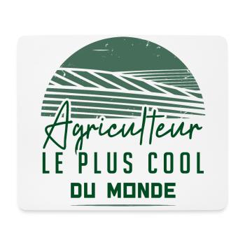 Agriculteur Le Plus Cool Du Monde | Agriculture - Tapis de souris (format paysage) - blanc - Devant