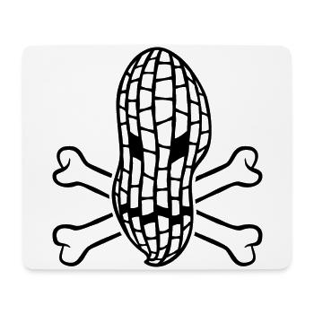 Erdnuss Allergie - Allergisch gegen Erdnüsse - Mousepad (Querformat) - Weiß - Vorne