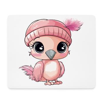 Flamingo Süß Niedlich Baby Kinder Tier Cartoon - Mousepad (Querformat) - Weiß - Vorne