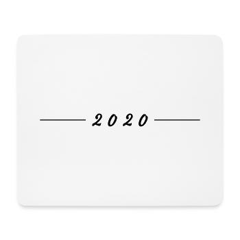 2020 strich - Mousepad (Querformat) - Weiß - Vorne