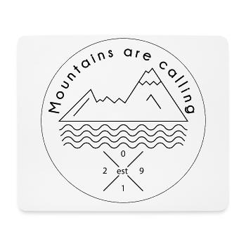 Mountains are calling Watzmann Alps - Mouse Pad (horizontal) - white - Front
