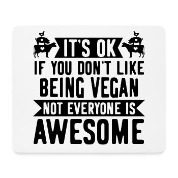 Vegan Vegan Vegan Toll Black - Mouse Pad (horizontal) - white - Front