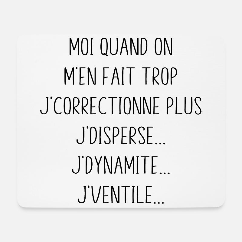 Tontons Flingueurs J'dynamite J'disperse J'ventile - Tapis de souris (format paysage) - blanc