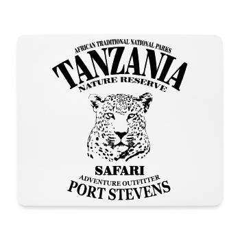 Tansania - Tanzania - Leopard - Mousepad (Querformat) - Weiß - Vorne