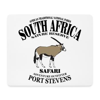Afrique du Sud - Antilope - Tapis de souris (format paysage) - blanc - Devant