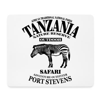 Tansania - Tanzania - Zebra - Mousepad (Querformat) - Weiß - Vorne
