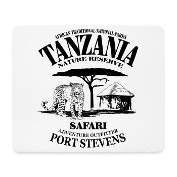 Tansania - Tanzania - Leopard - Mousepad (Querformat) - Weiß - Vorne