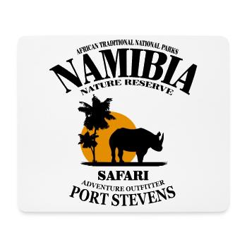 Namibia - Nashorn - Mousepad (Querformat) - Weiß - Vorne