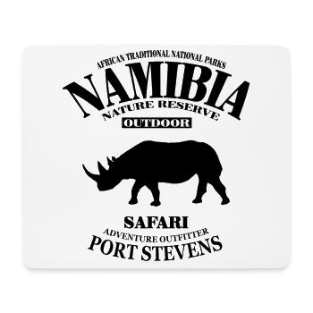 Namibia - Nashorn - Mousepad (Querformat) - Weiß - Vorne
