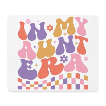 In My Aunt Era Baby Announcement for Aunt Mother's - Tapis de souris (format paysage) - blanc - Devant