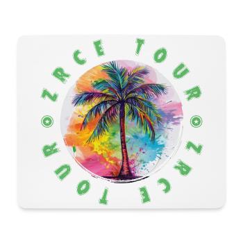 Zrce Tour Urlaub Plame Bunt - Mousepad (Querformat) - Weiß - Vorne
