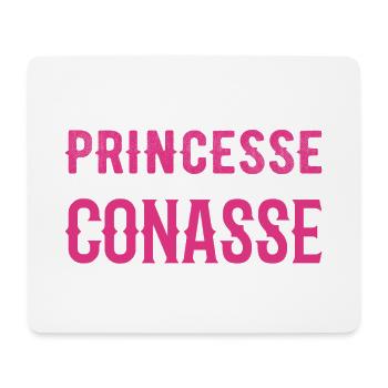 C'est Compliqué d etre Princesse et Conasse - Tapis de souris (format paysage) - blanc - Devant