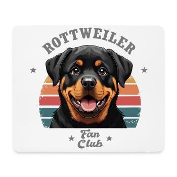 Rottweiler fan club Tshirt drôle - Tapis de souris (format paysage) - blanc - Devant