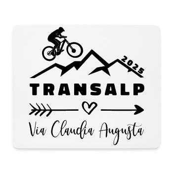 Transalp Via Claudia Augusta 2025 - Mousepad (Querformat) - Weiß - Vorne