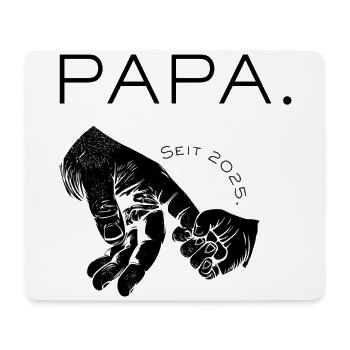 PAPA. Seit 2025 - Mousepad (Querformat) - Weiß - Vorne