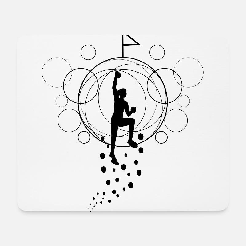 Bouldern Design - Mousepad (Querformat) - Weiß