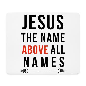 Jesus Jesus Jesus Christlich Christlich Christlich - Mousepad (Querformat) - Weiß - Vorne