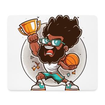 Slam Dunk King - Mouse Pad (horizontal) - white - Front