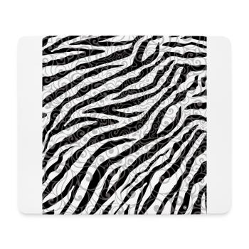 Zebra Pattern - Mouse Pad (horizontal) - white - Front