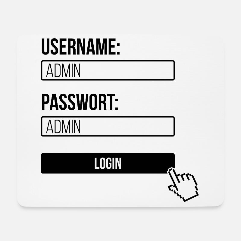 Admin Administrator Informatik Computer - Mousepad (Querformat) - Weiß