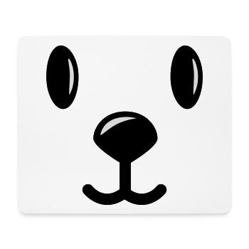 teddy bär bärchen face - Mousepad (Querformat) - Weiß - Vorne
