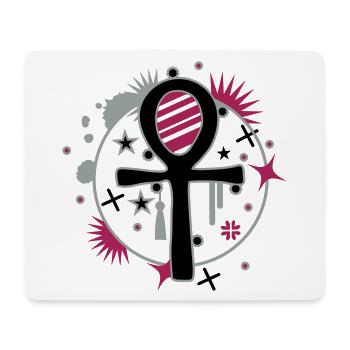 Ankh - Tapis de souris (format paysage) - blanc - Devant