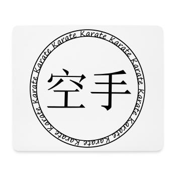 Karate Schriftzeichen Schrift chinesisch japanisch - Mousepad (Querformat) - Weiß - Vorne