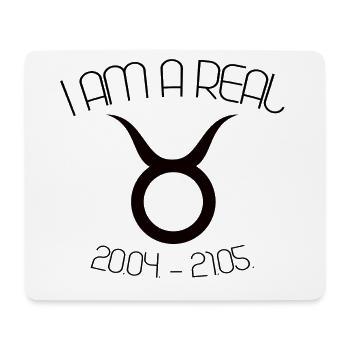 STIER STERNZEICHEN - Mousepad (Querformat) - Weiß - Vorne