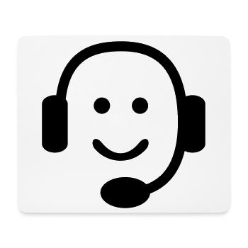nerd - Mouse Pad (horizontal) - white - Front